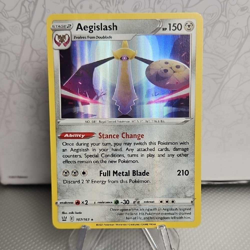 Aegislash 107/163 Pokemon TCG Holo Rare
